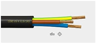 MT Cable Manguera PVC RVK-06/1KV 4x6mm² Negra
