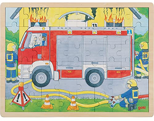 Goki Schichtenpuzzle Feuerwehreinsatz