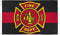 AZ FLAG - Flagge Feuerwehrmann von USA - 90x60 cm - US Fire Department Fahne 100% Polyester mit Messing-Ösen - UV-beständig - Vives Farben - 50g
