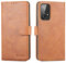 Jenuos für Samsung Galaxy A53 5G Hülle Leder Handyhülle Magnet Klapphülle，Kartenfächer Lederhülle Wallet Flip Schutzhülle kompatibel mit Samsung Galaxy A53 5G 6,5-Braun(A53-SG-BN)