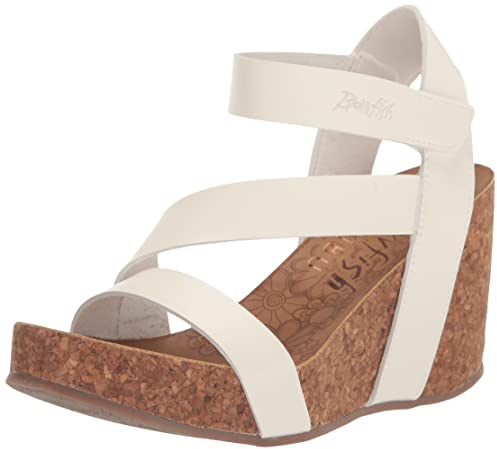 Blowfish Malibu Hapuku, Sandalias con cuña Mujer, Tinte de Coco, 38 EU
