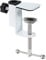 PATIKIL 0.47 Hole Dia. Desk Clamp, Aluminum Alloy Bracket Universal Adjustable C-Clamp Mount Holder for Microphone Mic Arm Table Lamp Stand, White