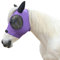 LEAFOREST Fliegenmaske für Pferde mit Ohren, weiche Lycra-Mesh-Maske, Anti-UV mit Ohren, Violett, Full