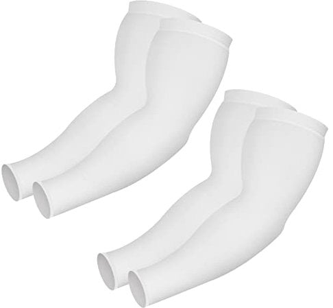 Desoto 2 Paar Armstulpen für Frauen mit Plus Größe, Kühlung UV-Sonnenschutzstulpen zum Abdecken von Tattoos, kühlender Kompression Ice Silk Oversized Arm Sleeves