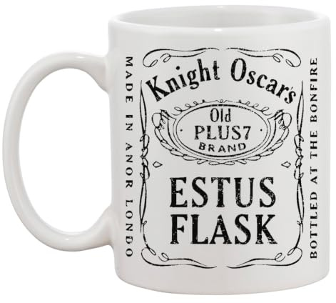 Knight Oscar's Estus Flask - Bottled At The Bonfire Weiße Tasse Kaffee Tee Männer Frauen Keramik Coffee Tea Mug Cup
