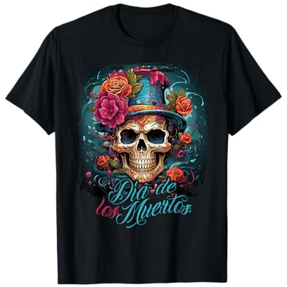 Dia De Los Muertos Mexiko Tag Der Toten Design La Catrina T-Shirt