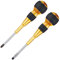 VESSEL 220-2PS-PGL Ball Grip Driver Premium Set of 2 (Gold)