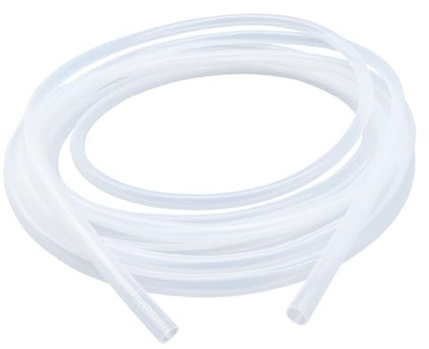 LAVMHAB Silikonschlauch 9mm ID x 12mm OD 5 Meter Länge, Lebensmitteltaugliche Schläuche Flexibler Schlauch Klar Wasser Luft Rohre für die Pumpe übertragen