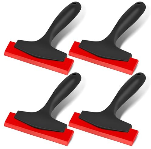 Limpiacristales Silicona para Ventanas Coche,Escobilla de Silicona para Ventana Coche Escobilla de Goma pequeña para Azulejos Mini Escobilla de Goma para Cristaln limpiadora de Ventana de Silicona