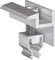 DoitBau - 40x Klickfix PV Endklemme 30-40mm Silber | Befestigungen für Solarmodule | Solarmodul Halterung | Modulklemmen Solar | Endklemmen