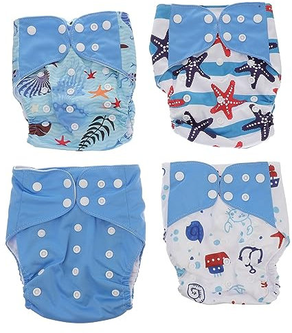 Toyvian 4stücke Wasserdichte Windelhose Auslaufsicher Und Atmungsaktiv Wiederverwendbar Für Junge Mädchen Von Monaten Bis Jahren Mit Einlage Für Sauberkeit