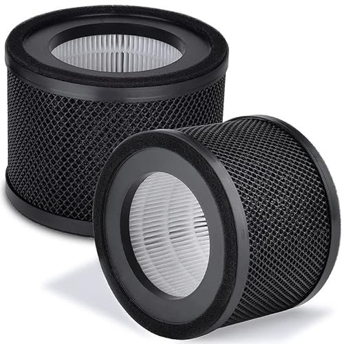2 Stück TT-AP001 Filter HEPA-Ersatz, kompatibel mit TaoTronics TT-AP001 Luftreiniger und VAVA VA-EE014 H13 True HEPA