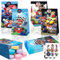Super Geschenktüten Bros- 12Pcs Papiertüten mit 18 Aufkleber Sticker Kinder Party Geschenktüte Mitgebsel Kindergeburtstag Candy Bar Süßigkeiten Tüten Halloween Geschenken Giveaways Party Bags Supplies