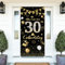Deko 30. Geburtstag Banner - Alles Gute zum Geburtstag Banner für Frau und Mann, Lange Größe Schwarzes Gold 30 Geburtstag Party Deko 185 × 90 cm