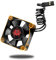 Chanjorlin RC Car Metal Motors Cooling Fan 25mm 30mm 35mm 40mm 50mm RC Heatsink 28000RPM ESC Cooling Fans Glod-Black for 1/8 1/10 1/12 Truck Off Road Crawler Car 540 550 Brushless OR Brushed (40mm)