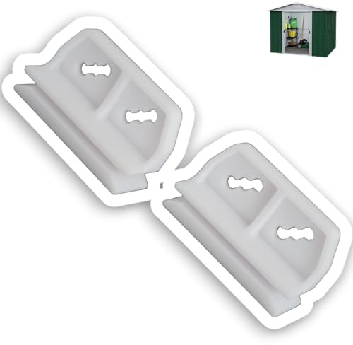 DIY Best Buy Lot de 2 glissières de rechange pour abri de jardin en métal – Compatible avec Yardmaster, Treco et similaire – Pièce de réparation de glissière de porte – Fabriqué au Royaume-Uni