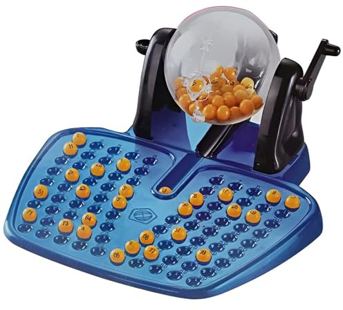 Tombola Automatica con Bingolotto Gioco da Tavolo Natalizio 48 Cartelle