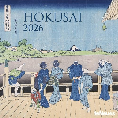 teNeues - Hokusai 2026 – Kunst-Wandkalender 30x30 cm (30x60 cm geöffnet) | Broschürenkalender mit Ukiyo-e-Motiven für Hokusai-Fans & Liebhaber fernöstlicher Kunst