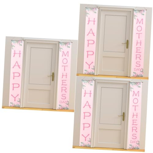 Warmhm 1 Paar Muttertagsbanner Zum Aufhängen - Dekorative Flagge Für Wand Und Garten - Perfekte Girlande Für Die Haustür Stilvolle Deko Zum Muttertag 30 x 150 Cm