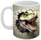 Tasse à café dinosaure 3D 350 ml avec joli motif dinosaure idéal pour les amateurs de dinosaures, tasse décorative pour café, thé et plus encore, cadeau parfait pour les amoureux