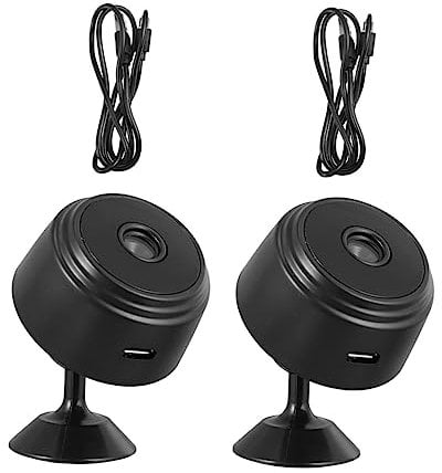 DIYEAH 2Pcs Remote Security with Infrared Night Vision Magnetic Suction for Home Monitoring