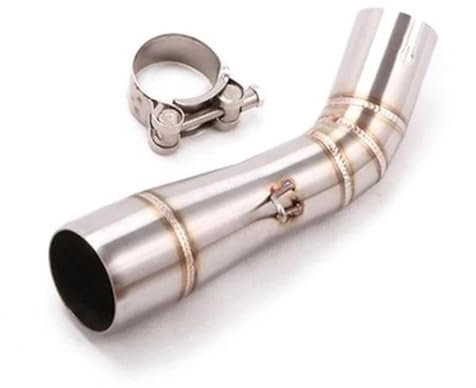 YFBH Silencieux D'échappement Moto pour Benelli 502C 502 C, Raccord Intermédiaire en Acier Inoxydable. Échappement