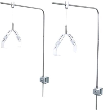 Colcolo Support de 2 Lampes LED pour Aquarium, Installation Facile, pour Plantes Aquatiques d'eau Douce