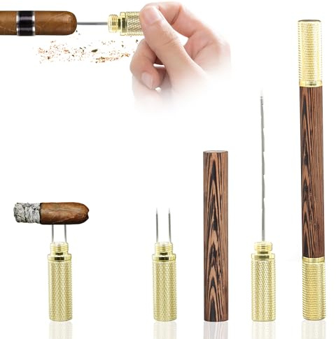 Set 2&1 Migliora Tiro e Nubber, per Esigenti Amanti del Sigaro | Questo Miglior Strumento per Tiro e Nubber Sblocca Pieno Aroma, Essenziale per Sigari e Regalo Premuroso per Uomini