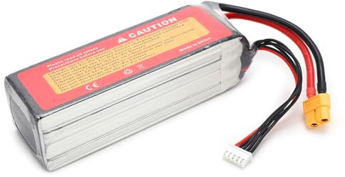 POENVFPO Batterie Lipo 14,8 V 5000 MAh 60C 4S, Prise XT60 avec Conversion Haute Puissance pour Voiture RC, Drone, Hélicoptère, Bateau, Avion