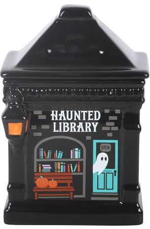 Haunted Library Oil Burner | Unique Wax Melter for Aromatherapy