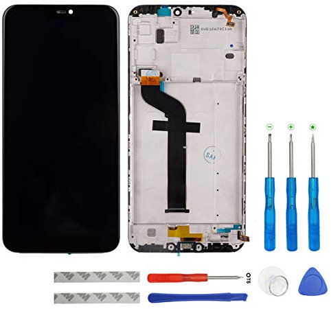 swark - Pantalla LCD compatible con Xiaomi Mi A2 Lite/Redmi 6 Pro, color negro