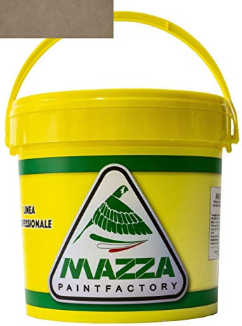 MAZZA Pittura Decorativa Per Interni Effetto Sabbiato Lt 5 Sabbia Colorificio Vernice Muro Effetto Metallizzato Cangiante Perlescente Idropittura Murale Colorata (Beige Tortora Sbp3096)