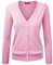 Cardigan Pull Gilet Femme Basic Col V Classique en en Tricot Pull Fine Soft Boutonné