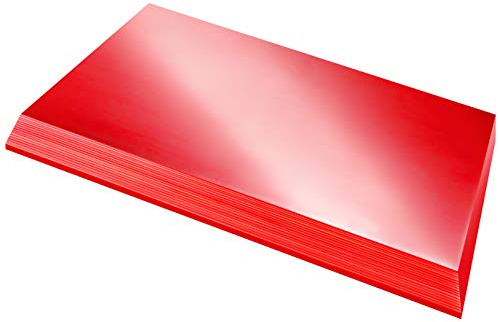 VViViD Soft Silicone Rubber Wet-Apply Squeegee for Paint Protection Film, Window Tinting & Vinyl Wrap Installation (Red Cropped Blade - 1 Pack)