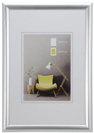 IDEAL TREND Studio Line Kunststoff Bilderrahmen Wanddeko Collage Poster Foto Rahmen: Farbe: Silber | Format: 21x29,7 (DIN A4)
