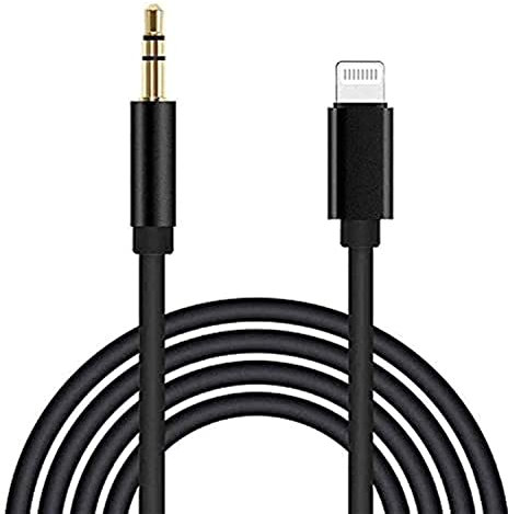 Auto AUX Kabel für iPhone,Apple MFi-zertifiziertes Lightning auf 3,5 mm AUX-Kabel für Auto, kompatibel mit iPhone 14,13,12,11 Pro Max XS XR X 8,7,6, iPad, iPod auf Auto,Heim-Stereo-Lautsprecher