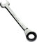 AERZETIX - C45517 - Clé plate mixte manuelle à fourche/classique 27mm - vers clé à cliquet 27mm anneau/oeil 12 pans - métrique - en acier CR-V pour serrage/assemblage - manche droite polie - DIN 3113