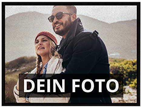 PhotoFancy XL Fussmatte mit Foto personalisiert - XL Fußmatte mit Logo Bedrucken (80 x 60 cm)