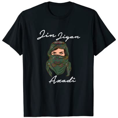 Kurdische Flagge Jin Jiyan Azadi Kurdisch Kurdistan T-Shirt