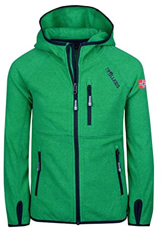 Trollkids Kids Sandefjord Jacket 116, Pepper Green