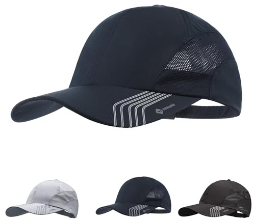 XGOPTS Quick Dry Baseball Cap - Lightweight Breathable Adjustable UV-Protection Cap for Outdoor Activities Sport Running - Men Woman Unisex (56-58cm)