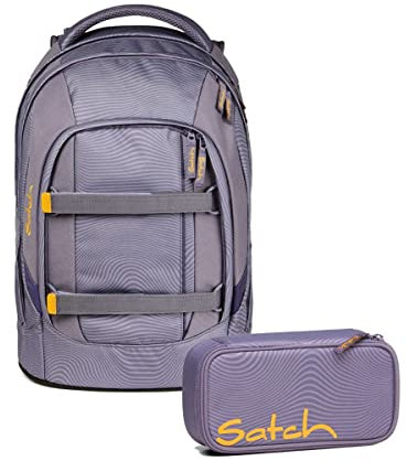Satch Pack Schulrucksack Set 2tlg. mit Schlamperbox (Mesmerize)