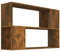 vidaXL Bücherregal, Bücherschrank mit viel Stauraum, Büroregal für Wohnzimmer Büro, Standregal Aktenregal Regal, Räuchereiche Holzwerkstoff