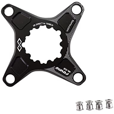 DJC Bike GXP Kettenblattadapter Spider auf 104BCD Konverter für Sram GXP Kurbelgarnitur X9 X0 GX NX X1 X01 XX1 Eagle MTB (GXP auf 104 Schwarz)