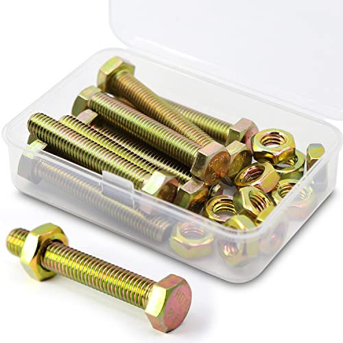 (10 Ensemble) M8 x 40mm Boulons et écrous,à six pans de Coin Extérieur Vis Hexagonale,8.8 Acier galvanisé de qualité