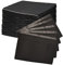 MFUOE 125 Pieces Black Tattoo Table Mats Tattoo Tray Covers Disposable Black Square Pad Scarf Towel for Tattoo (Black)