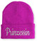 tshirtladen Prinzessin Statement Beanie Mütze mit Spruch, Farbe: Pink