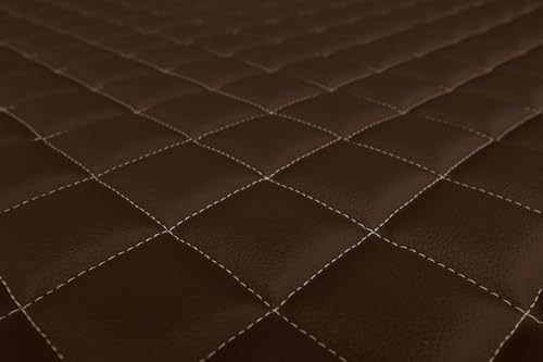 F-CORE Tissus d'ameublement (pvc) matériaux Matelassé ECO-Cuir 4mm MARRON