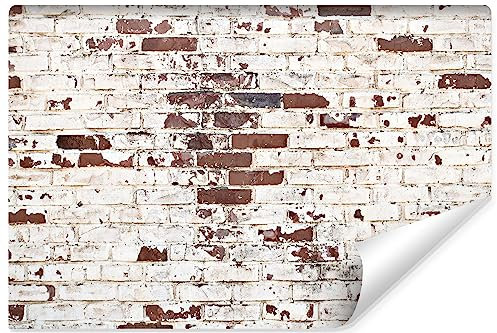 Muralo - Fototapete 3d Effekt - Selbstklebende Tapete 3d - Tapeten für Wohnzimmer Schlafzimmer - Tapete mit Steinoptik - Fototapete mit Ziegel-Muster - Br. 460cm x Hö. 300cm