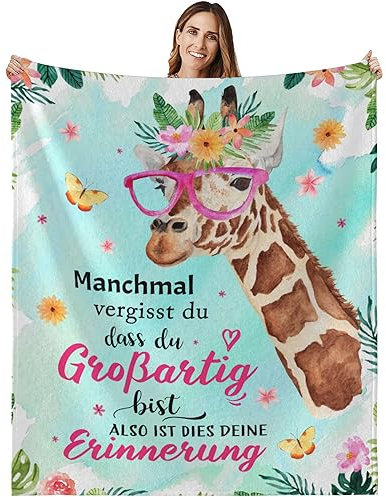 MAST DOO Geschenke für Frauen Inspirierende Geschenke für Frauen Kuscheldecke Geburtstagsgeschenk für Frauen Lustige Geschenkideen für Beste Freundin Kollegen Ehefrau Mama 150x130cm